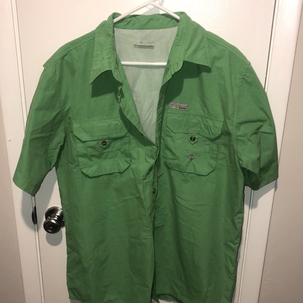 Columbia pfg performance fishing gear button up shirt
